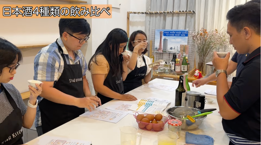料理教室での日本酒クラス開講